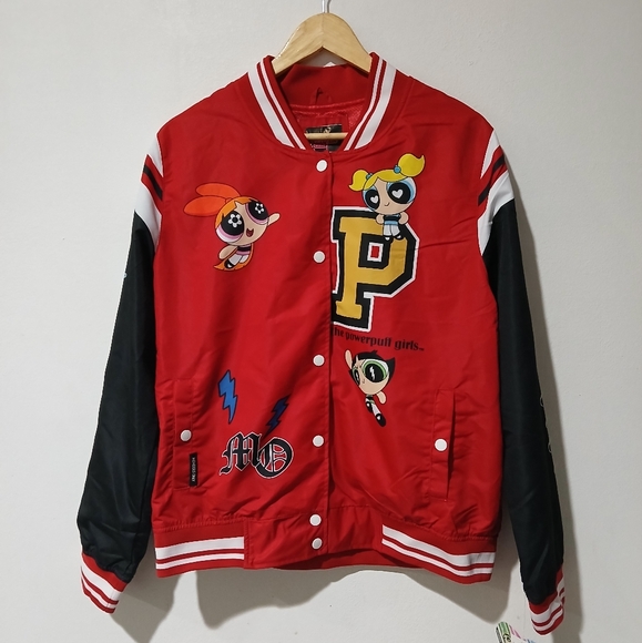 Members Only PowerPuff Girls Super Fierce Jacket Juniors Size: XL (NEW) - Picture 1 of 12